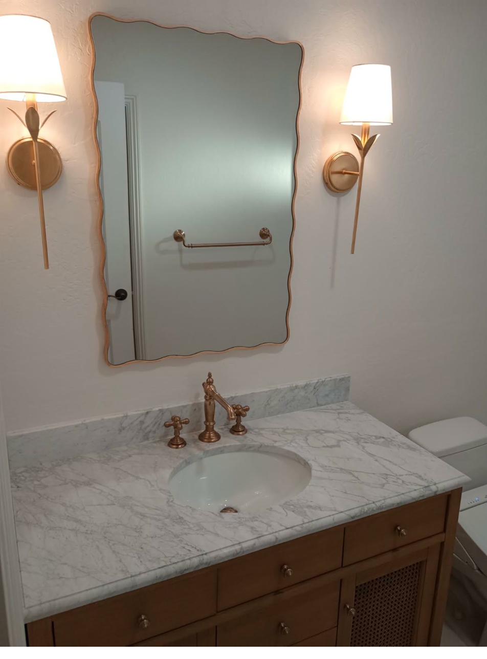 Custom vanity installation